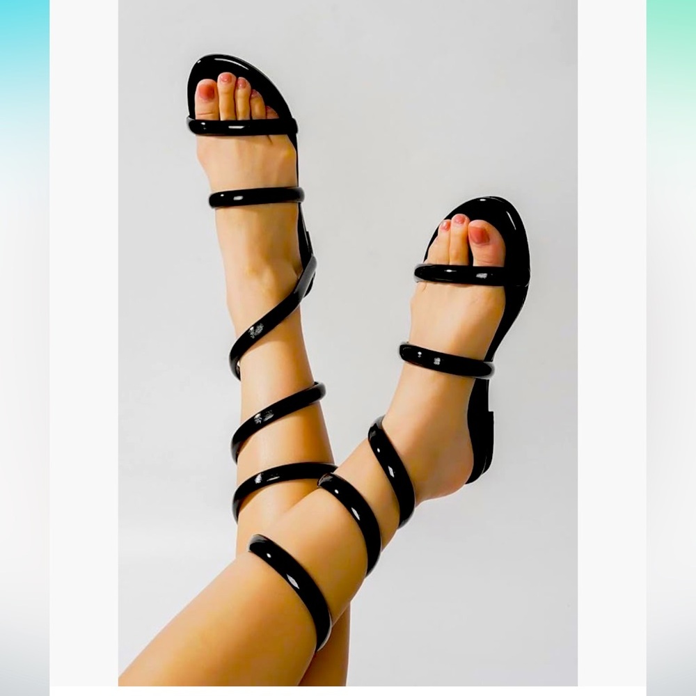 Cape Robbin Women's Rozele Wrap Around Leg Flat Sandals